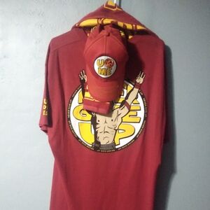 WWE Red and Yellow T-Shirt and Cap Set